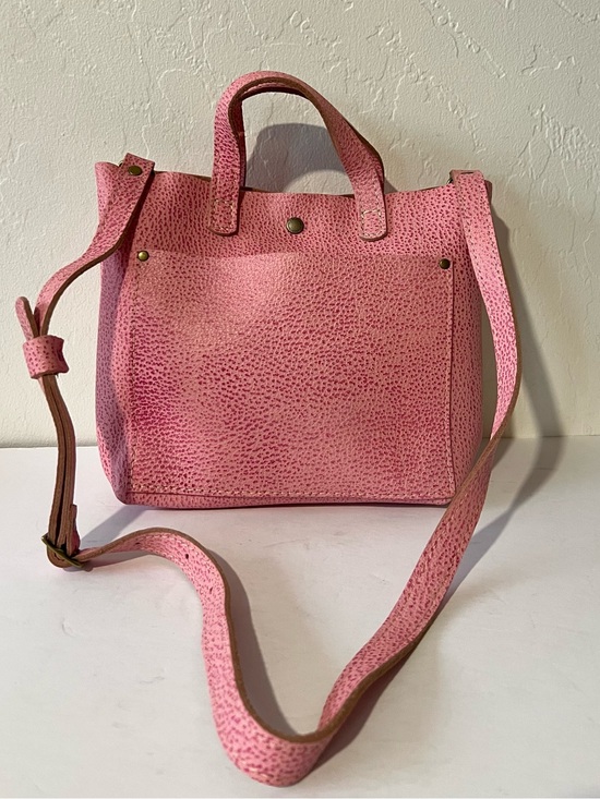 Portland Leather Handbags - Portland Leather Goods  Mini Tote Bag in Unicorn Flamingo
